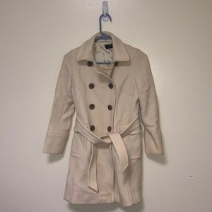 J crew cream peacoat